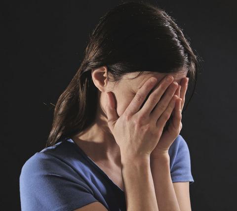 Woman in despair