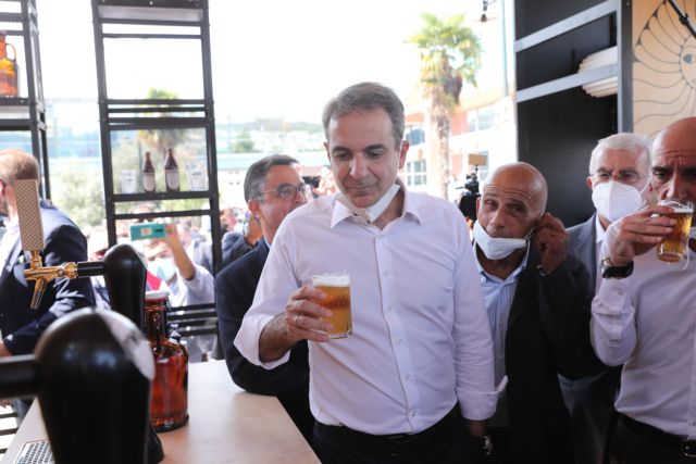 Prime Minister Kyriakos Mitsotakis at the pavilions of the 85th Thessaloniki International Trade Fair (TIF), Thessaloniki, Greece on September 11, 2021. / Περιοδεία του πρωθυπουργού Κυριάκου Μητσοτάκη περίπτερα της 83ης ΔΕΘ, Θεσσαλονίκη,11 Σεπτεμβρίου 2021.