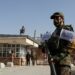 Taliban soldiers stand guard at the second-anniversary ceremony of the takeover of Kabul by the Taliban in Kabul, Afghanistan, August 15, 2023. REUTERS/Ali Khara